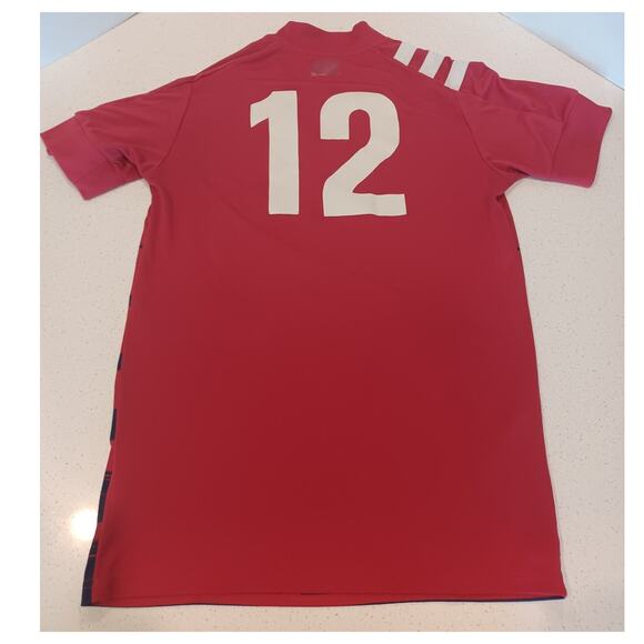 Adidas FC Dallas MLS Jersey 2020 Mens Small RED/Blue AeroReady Advocare - Picture 2 of 7